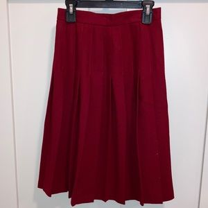 Petite NWT red wool skirt. Jones New York.
